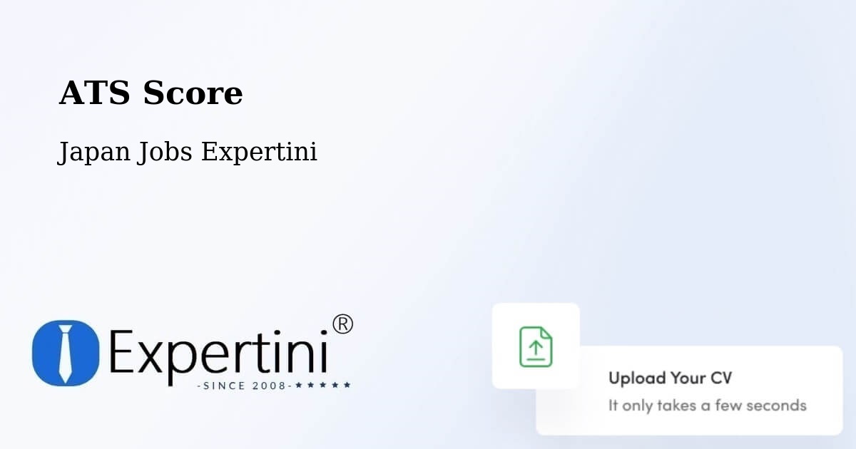 Resume ATS Score & Job Description Match Tool – Tokyo - Japan Jobs Expertini