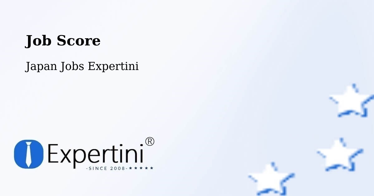 Job Score & Job Description Score Tool – Tokyo - Japan Jobs Expertini